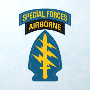 Special Forces insignia Airborne Tab Wall Decal