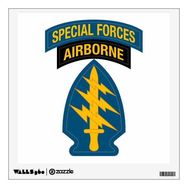 Special Forces insignia Airborne Tab Wall Decal (Front)
