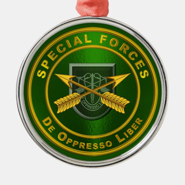 SPECIAL FORCES  METAL ORNAMENT (Front)
