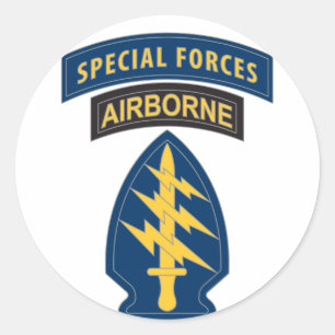 Special Forces Patch Classic Round Sticker