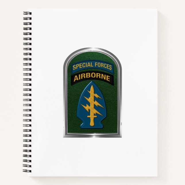 Special Forces Patch  Gift Notebook (Front)