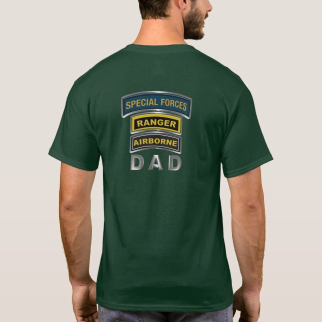Special Forces Ranger Airborne DAD T-Shirt (Back)
