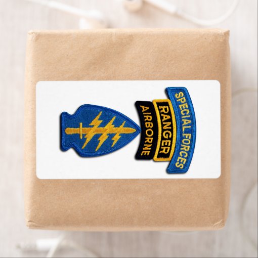 Special Forces Rangers SF SFG SOF Veterans Patch Label | Zazzle