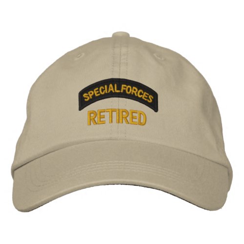 Special Forces Retired Embroidered Baseball Hat