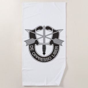 Special Forces SF De Oppresso Liber Beach Towel