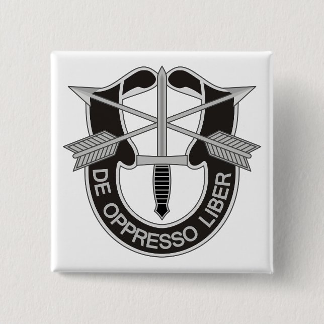 Special Forces SF De Oppresso Liber Button (Front)