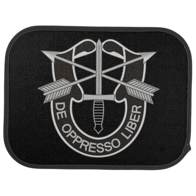Special Forces SF De Oppresso Liber Car Floor Mat (Rear)