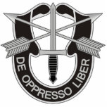 Special Forces SF De Oppresso Liber Cutout<br><div class="desc">Special Forces SF De Oppresso Liber insignia. Great gift for special forces,  gift for special forces veteran,  gift for military veteran.</div>