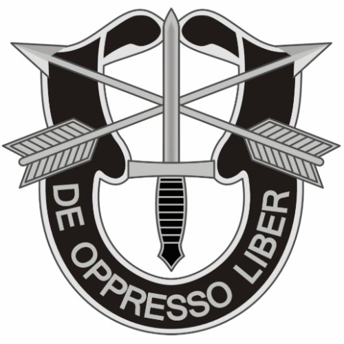 Special Forces SF De Oppresso Liber Cutout