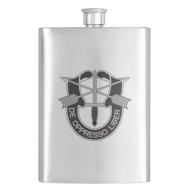 Special Forces SF De Oppresso Liber Flask (Front)