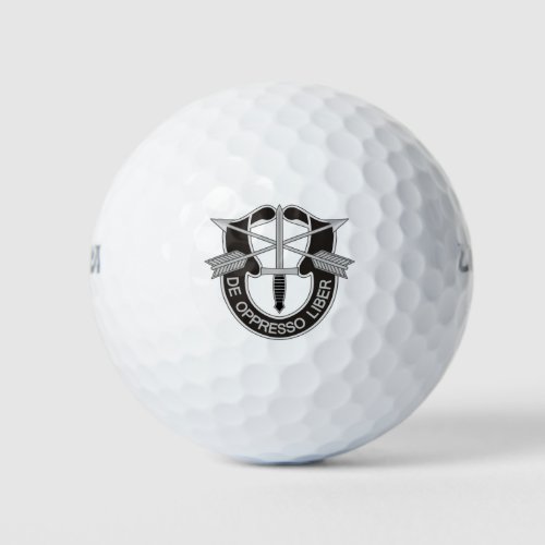 Special Forces SF De Oppresso Liber Golf Balls