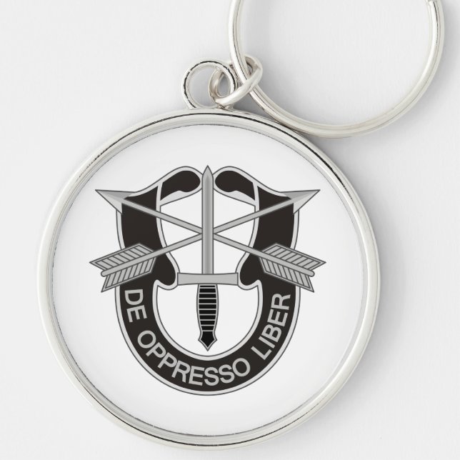 Special Forces SF De Oppresso Liber Keychain (Front)