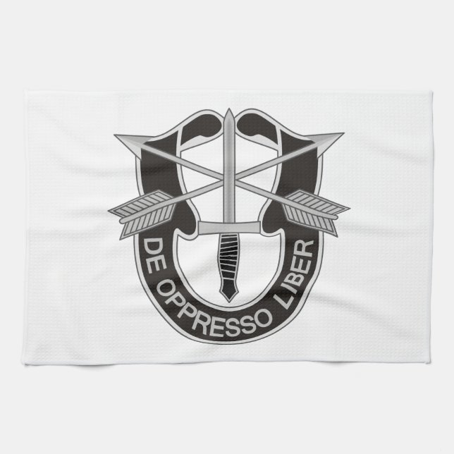 Special Forces SF De Oppresso Liber Kitchen Towel (Horizontal)