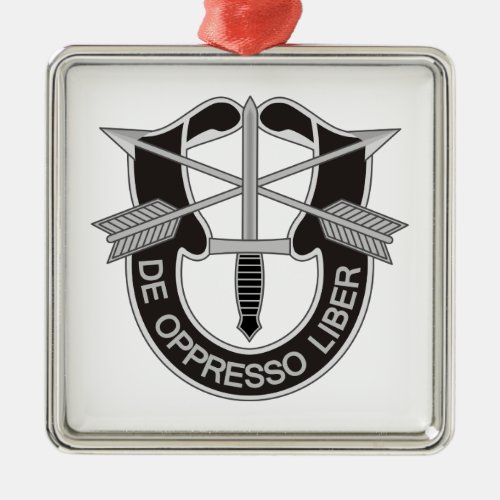 Special Forces SF De Oppresso Liber Metal Ornament