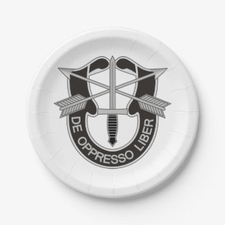 Special Forces SF De Oppresso Liber Paper Plates