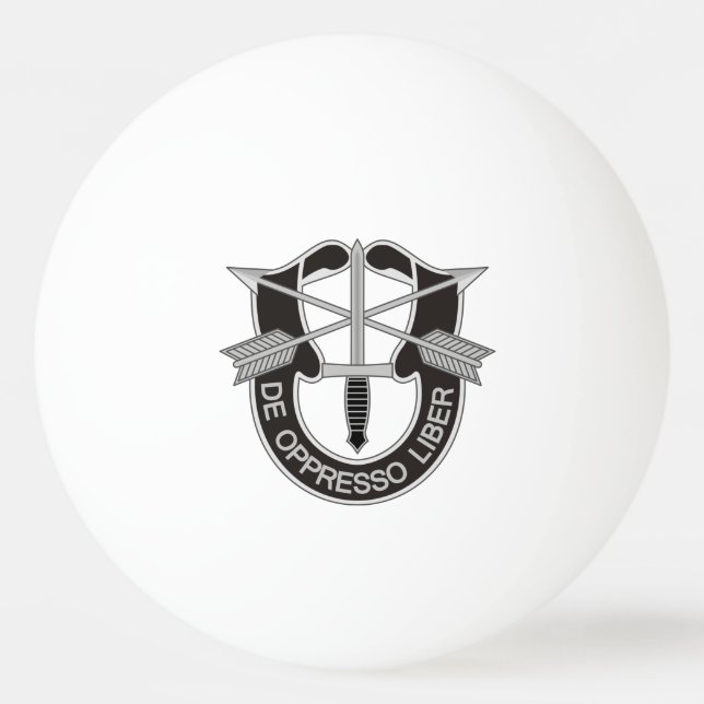 Special Forces SF De Oppresso Liber Ping Pong Ball (Front)