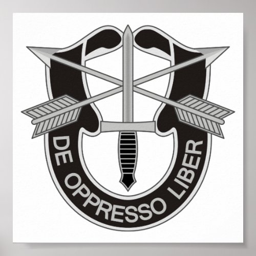 Special Forces SF De Oppresso Liber Poster