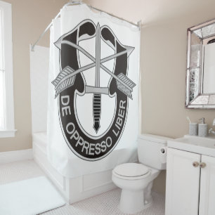 Special Forces SF De Oppresso Liber Shower Curtain