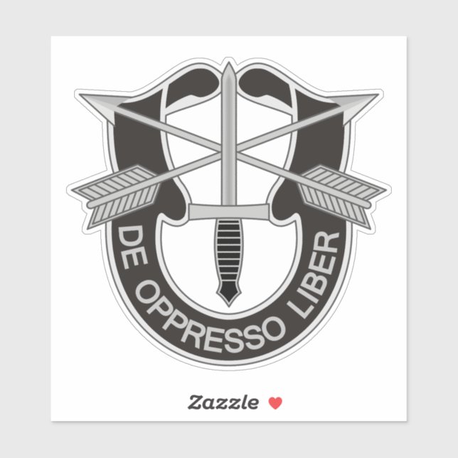 Special Forces SF De Oppresso Liber Sticker (Sheet)