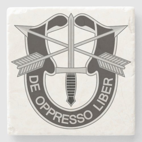 Special Forces SF De Oppresso Liber Stone Coaster