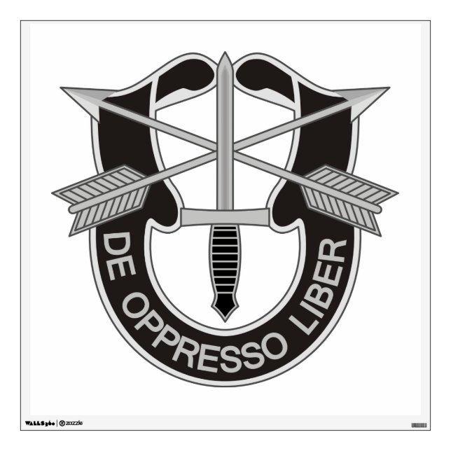 Special Forces SF De Oppresso Liber Wall Decal (Front)
