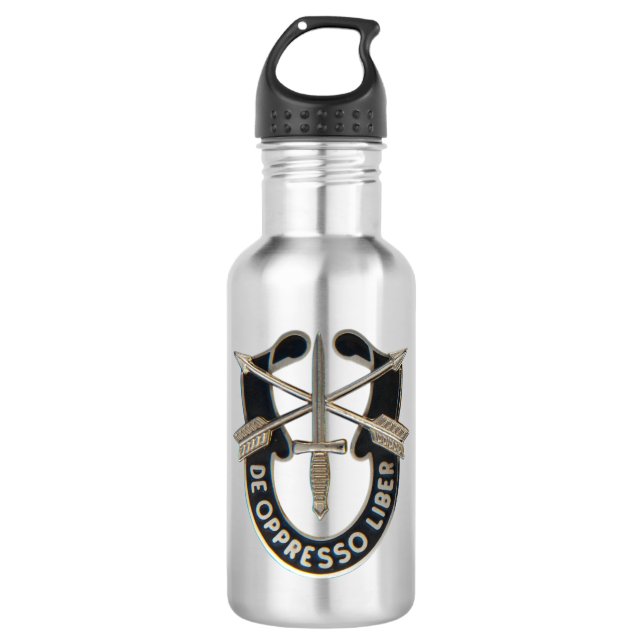 Special Forces Stainless Steel Water Bottle (Front)