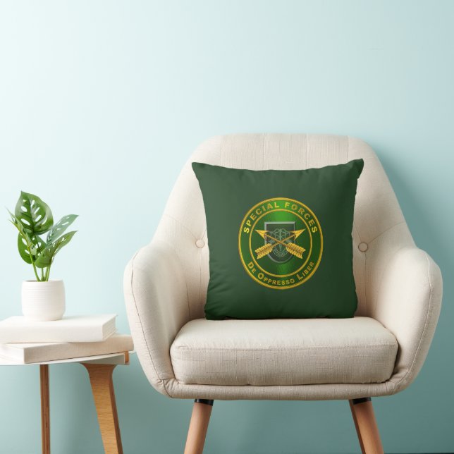 Special Forces Throw Pillow (Chair)