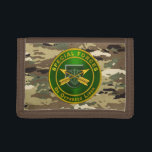 Special Forces  Trifold Wallet<br><div class="desc">Display your pride in our Army's Special Forces! This exclusive design makes a wonderful gift to any who are serving or have served in our Army’s Legendary Special Forces! Unique Design for anyone looking for that one of a kind special gift for Army or Civilian School Graduation, promotion, reenlistment, retirement,...</div>
