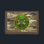 Special Forces  Trifold Wallet<br><div class="desc">Display your pride in our Army's Special Forces! This exclusive design makes a wonderful gift to any who are serving or have served in our Army’s Legendary Special Forces! Unique Design for anyone looking for that one of a kind special gift for Army or Civilian School Graduation, promotion, reenlistment, retirement,...</div>