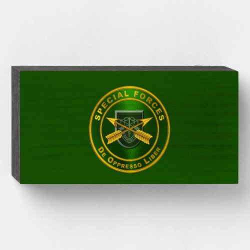 Special Forces  Veteran Wooden Box Sign