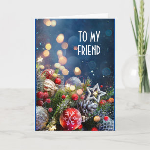 **SPECIAL FRIEND** AT CHRISTMAS HOLIDAY CARD