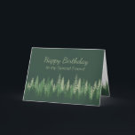 Special Friend Birthday Nature Therapy Forest  Card<br><div class="desc">Special Friend Birthday Nature Therapy Inspirational Quote Shinrin-yoku means bathing in the forest atmosphere, or taking in the forest through our senses. basically just being in the presence of trees—became part of a national public health program in Japan in 1982 has become a cornerstone of preventive health care and healing...</div>