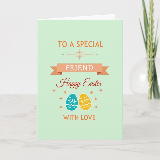 Special Friend Easter Card (Front)