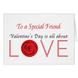 special friend Happy Valentine's Day Roses Cards