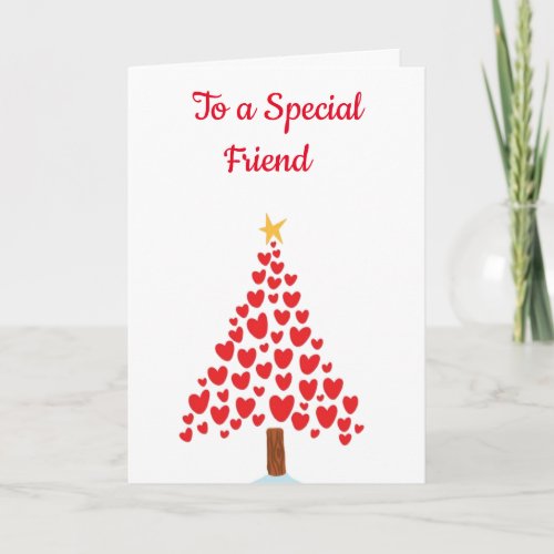 SPECIAL FRIEND MAKES CHRISTMAS SPECIAL FOR ME HOLIDAY CARD