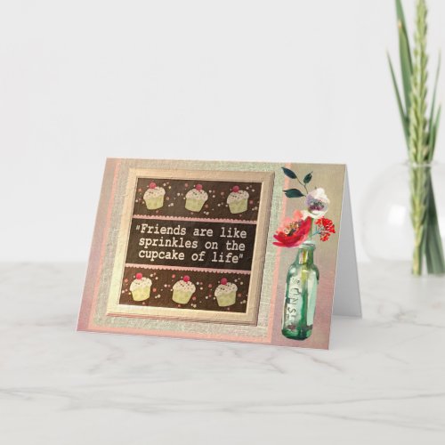 Special Friend Message Floral Birthday