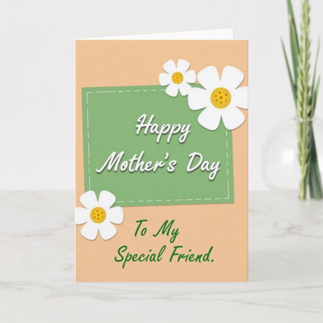 Special Friend Mothers Day Card (Front)