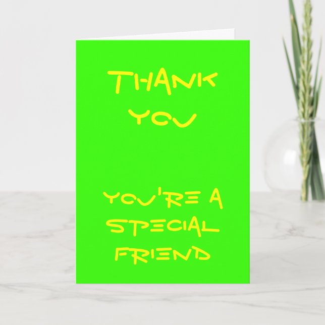 Special Friend thank you cards (Front)
