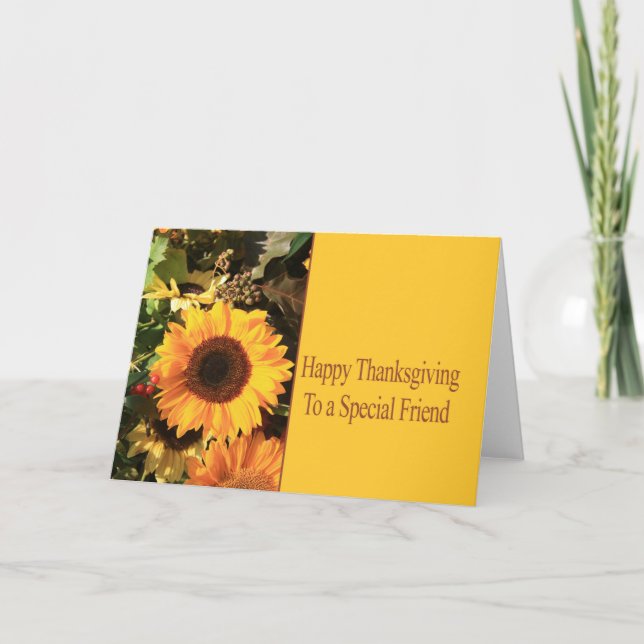 Special friend Thanksgiving Card (Front)