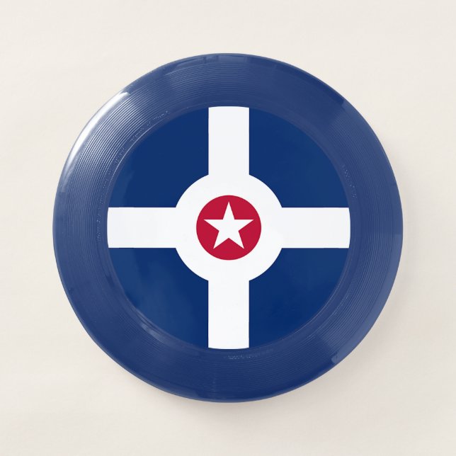 Special Frisbee with Flag of Indianapolis (Front)