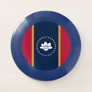 Special Frisbee with Flag of Mississippi, USA