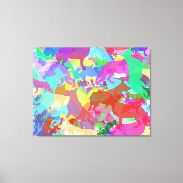 Special German Shepherds Canvas Print (Front)
