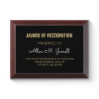 Special Gift! Best Dad Award plaque
