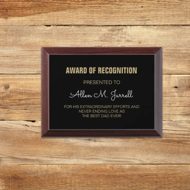 Special Gift! Best Dad Award plaque (Creator Uploaded)