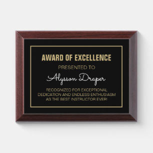 Special Gift! Best INSTRUCTOR plaque