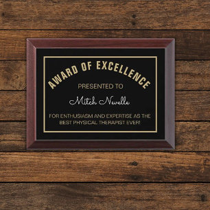 Special Gift! Best physical therapist award plaque