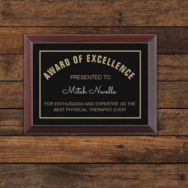 Special Gift! Best physical therapist award plaque (Creator Uploaded)