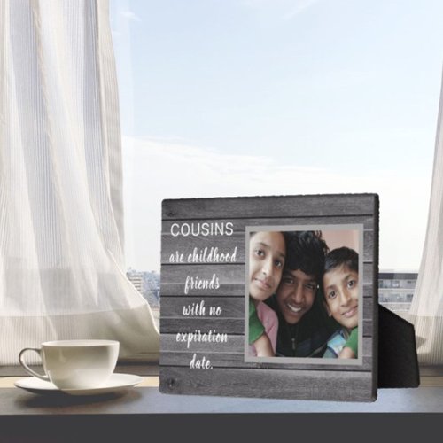 Special Gift Cousins Photo Plaque