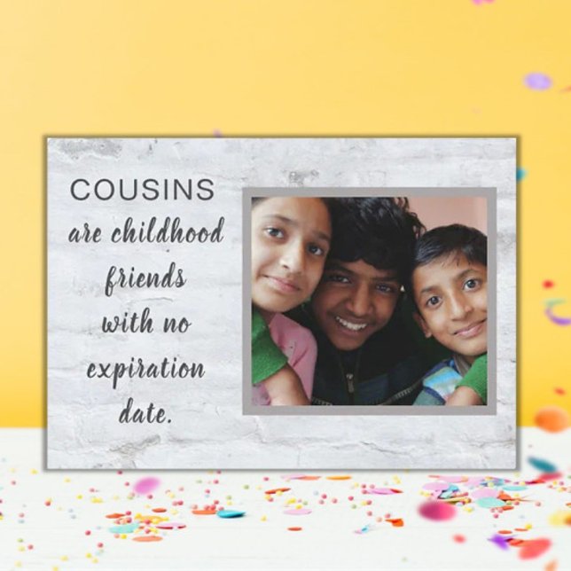 Special Gift! Cousins Photo Plaque (Creator Uploaded)