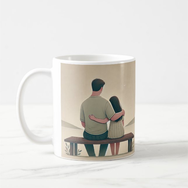 Special gift: Love between father and daughter Coffee Mug (Left)